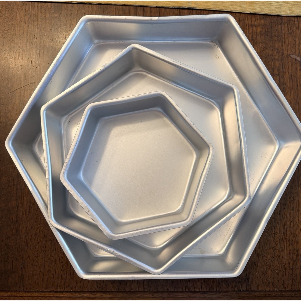 Wilton Hexagon Cake Baking Pans 6 to 12 Inch